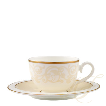 Чашка кофейная/чайная с блюдцем 0,2л коллекции Ivoire бренда VB