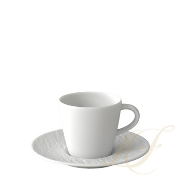 Чашка кофейная с блюдцем 0,15л коллекции Manufacture Rock Blanc бренда VB