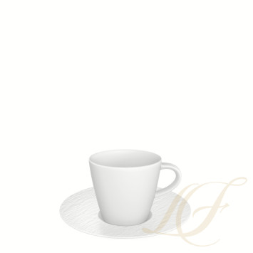 Чашка эспрессо с блюдцем 0,07л коллекции Manufacture Rock Blanc бренда VB
