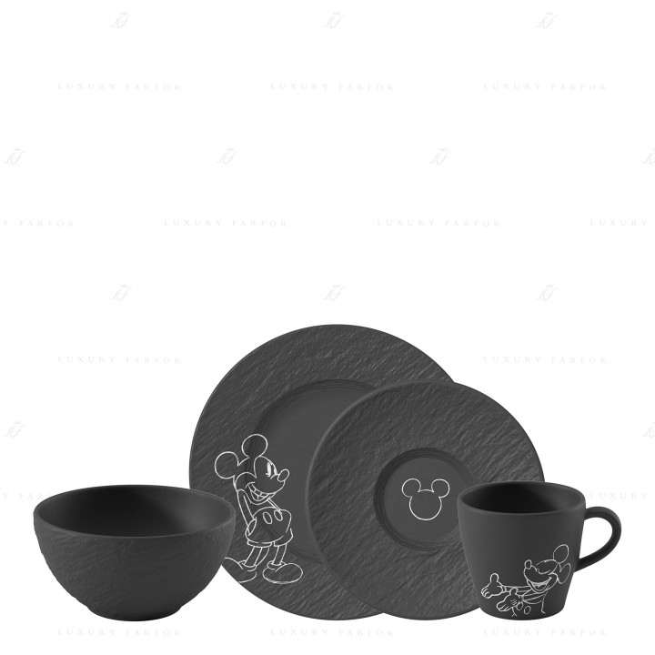 Набор из 4 предметов коллекции Manufacture Rock - Mickey Mouse бренда VB