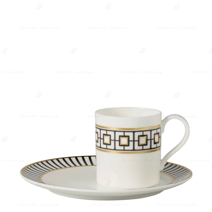 Чашка кофейная с блюдцем 0,22л коллекции MetroChic бренда VB