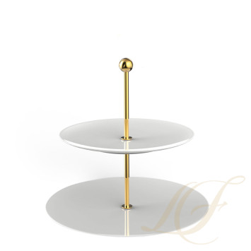 Этажерка 27,5см коллекции MetroChic Blanc бренда VB