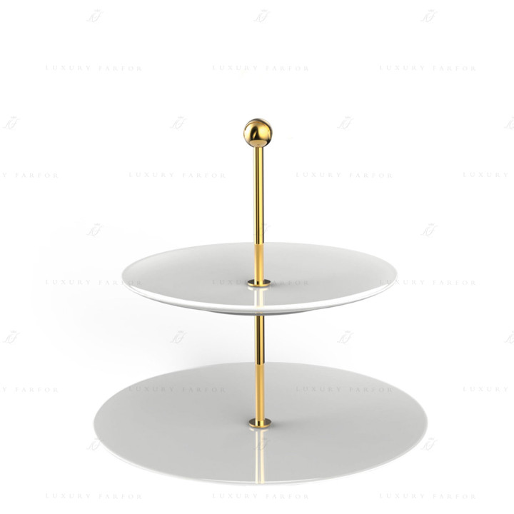 Этажерка 27,5см коллекции MetroChic Blanc бренда VB