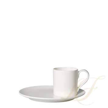 Чашка эспрессо с блюдцем 0,08л коллекции MetroChic Blanc бренда VB
