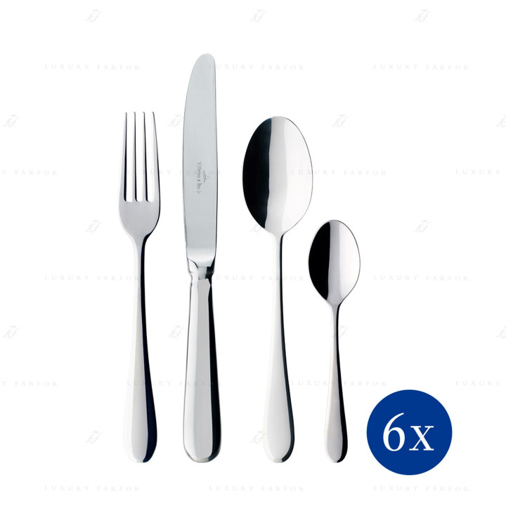 Набор столовых приборов из 24 предметов коллекции Oscar 