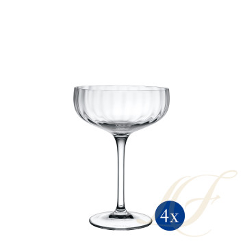 Бокал для шампанского 0,12л, 4шт. коллекции Rose Garden бренда VB