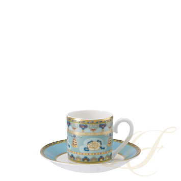 Чашка эспрессо с блюдцем 0,1л коллекции Samarkand Aquamarin бренда VB