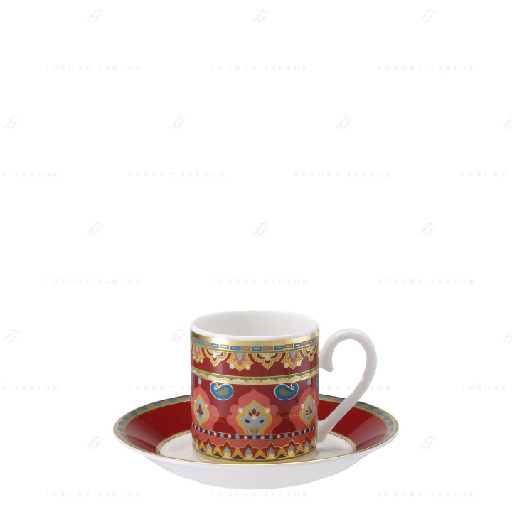 Чашка эспрессо с блюдцем 0,1л коллекции Samarkand Rubin бренда VB