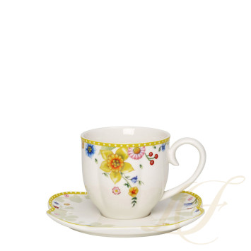 Чашка кофейная с блюдцем 0,26л коллекции Spring Awakening бренда VB