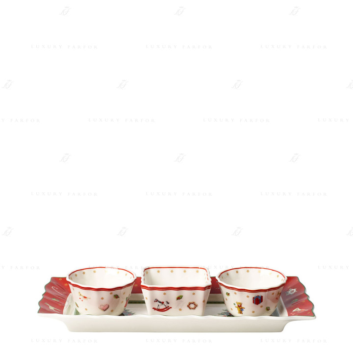 Набор 3 чаши для соуса с подносом 26см коллекции Toy‘s Delight бренда VB