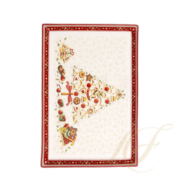 Блюдо для выпечки прямоугольное 39x26,5см коллекции Winter Bakery Delight бренда VB