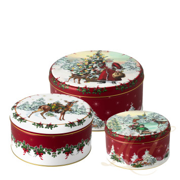 Набор емкостей для выпечки из 3 предметов коллекции Winter Collage бренда VB