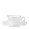 Чашка кофейная/чайная с блюдцем 0,2л коллекции Gray Pearl бренда Villeroy & Boch