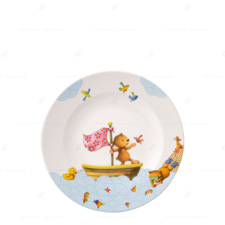 Тарелка детская 21,5см коллекции Happy as a Bear бренда Villeroy & Boch