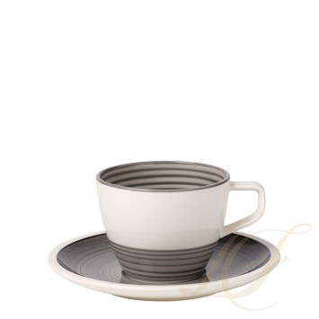 Чашка кофейная с блюдцем 0,25л коллекции Manufacture Gris бренда Villeroy & Boch