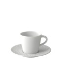 Чашка кофейная с блюдцем 0,15л коллекции Manufacture Rock Blanc бренда Villeroy & Boch