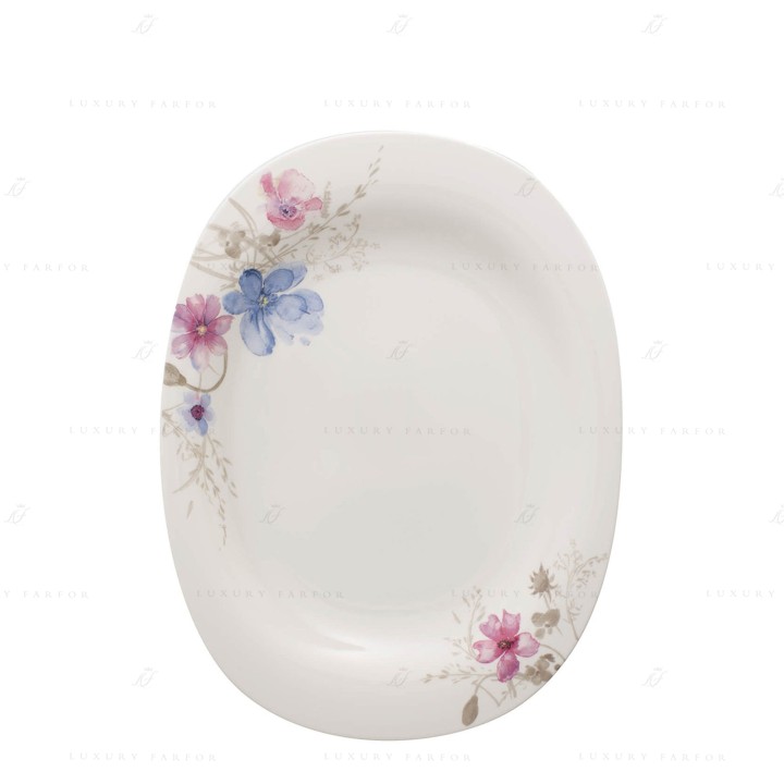 Блюдо сервировочное 34см коллекции Mariefleur Gris бренда Villeroy & Boch