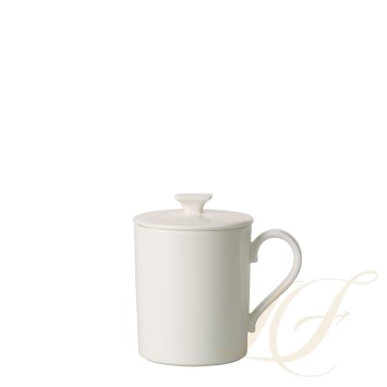 Кружка с крышкой 0,32л коллекции MetroChic Blanc бренда Villeroy & Boch