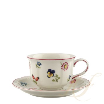 Чашка чайная с блюдцем 0,2л коллекции Petite Fleur бренда Villeroy & Boch