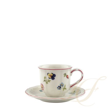 Чашка эспрессо с блюдцем 0,1л коллекции Petite Fleur бренда Villeroy & Boch