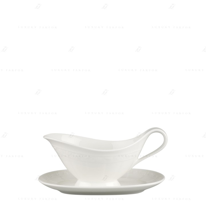 Соусник с подставкой 0,40л коллекции White Pearl бренда Villeroy & Boch