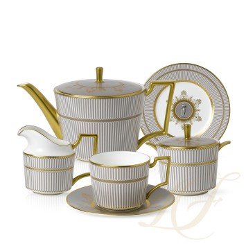 Чайный сервиз на 4 персоны коллекции Anthemion Grey бренда Wedgwood