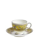 Чашка чайная с блюдцем 174мл коллекции Florentine Citron бренда Wedgwood