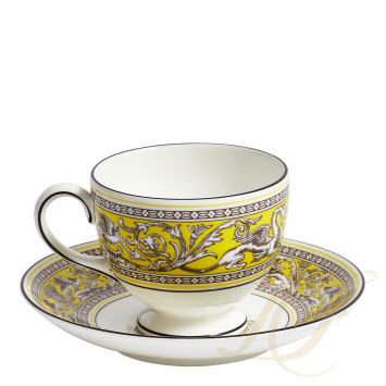 Чашка чайная с блюдцем 174мл коллекции Florentine Citron бренда Wedgwood