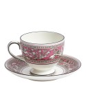 Чашка чайная с блюдцем 174мл коллекции Florentine Fuchsia бренда Wedgwood