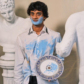 Тарелка главная 27см коллекции Florentine Marine бренда Wedgwood