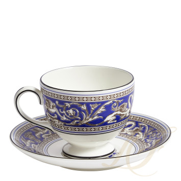 Чашка чайная с блюдцем 174мл коллекции Florentine Marine бренда Wedgwood