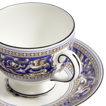 Чашка чайная с блюдцем 174мл коллекции Florentine Marine бренда Wedgwood