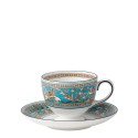 Чашка чайная с блюдцем  коллекции Florentine Turquoise бренда Wedgwood