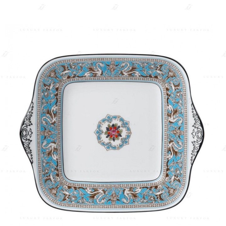 Блюдо для хлеба и масло 27см коллекции Florentine Turquoise бренда Wedgwood