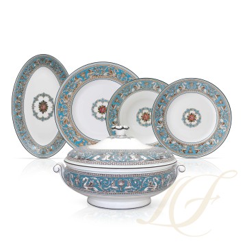 Столовый сервиз на 4 персоны коллекции Florentine Turquoise бренда Wedgwood