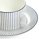 Чашка чайная с блюдцем 220мл коллекции Gio Pinstripe White бренда Wedgwood