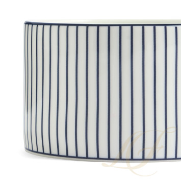 Чашка чайная с блюдцем 220мл коллекции Gio Pinstripe White бренда Wedgwood