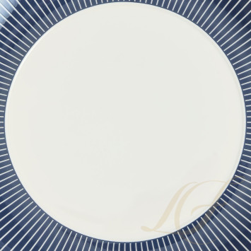 Тарелка закусочная 23,8см коллекции Gio Pinstripe Blue бренда Wedgwood