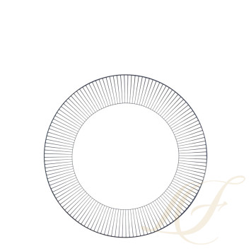 Тарелка закусочная 23,8см коллекции Gio Pinstripe White бренда Wedgwood