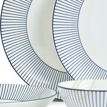 Набор из 8 предметов коллекции Gio Pinstripe White бренда Wedgwood