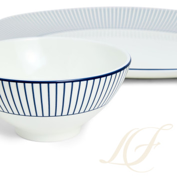Набор из 7 предметов коллекции Gio Pinstripe White бренда Wedgwood
