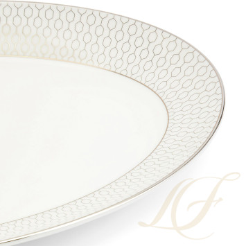 Блюдо овальное 26см коллекции Gio Platinum бренда Wedgwood