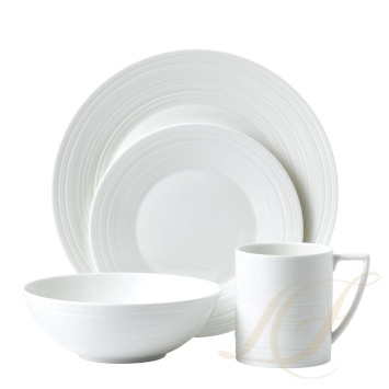 Набор из 16 предметов коллекции Jasper Conran - White Strata бренда Wedgwood