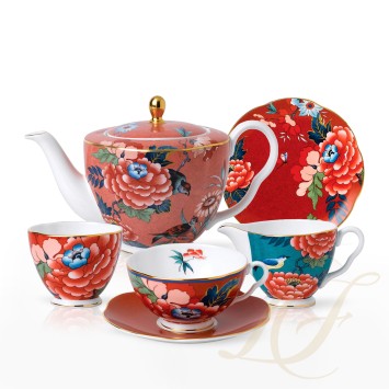 Чайный сервиз на 4 персоны коллекции Paeonia Blush бренда Wedgwood