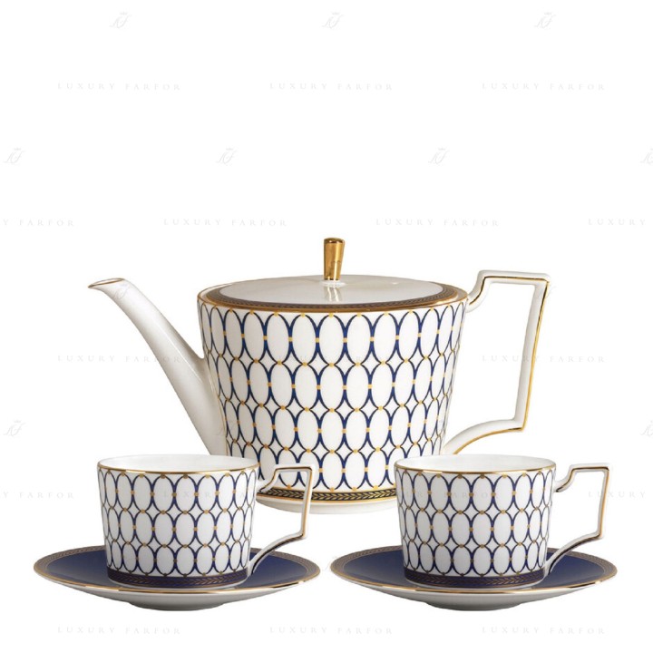 Набор чайный из 3 предметов коллекции Renaissance Gold бренда Wedgwood