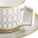 Чашка чайная с блюдцем 250мл коллекции Renaissance Grey бренда Wedgwood