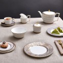 Чашка чайная с блюдцем 250мл коллекции Renaissance Grey бренда Wedgwood