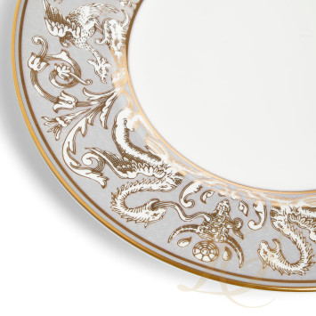 Тарелка закусочная 23см коллекции Renaissance Grey бренда Wedgwood