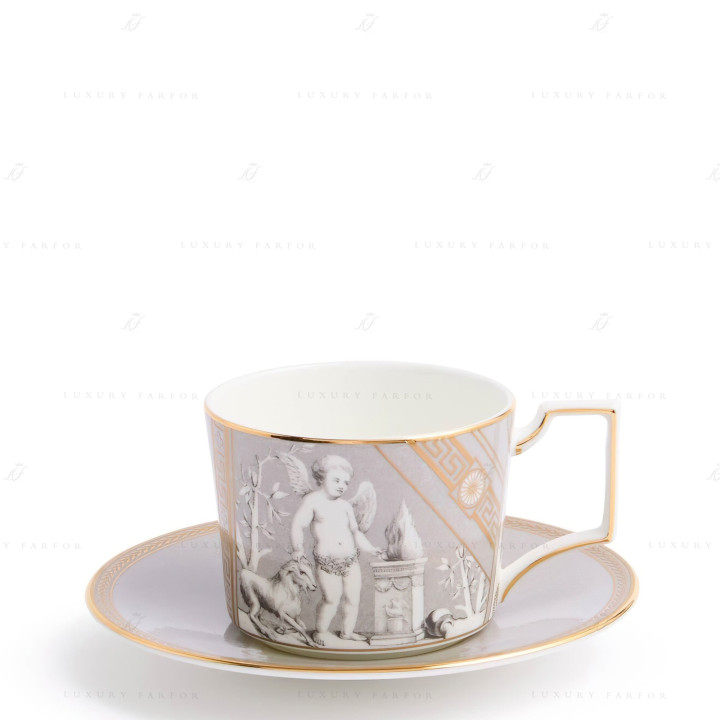 Чашка чайная с блюдцем 250мл коллекции Renaissance Grey 