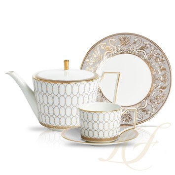 Чайный сервиз на 4 персоны коллекции Renaissance Grey бренда Wedgwood